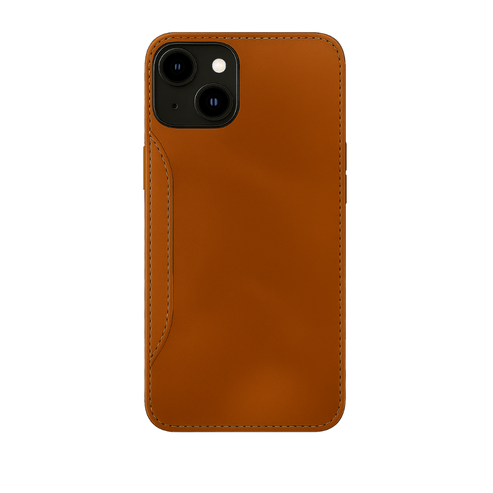 iPhone 15 Plus Lederhülle – Premium Wallet Case mit Kartenfach & Rundumschutz